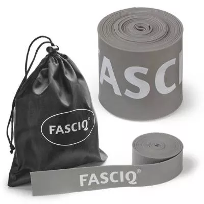 FASCIQ® Flossband 208 cm x 2.5 cm x 0.1 cm - Szara (wąska)