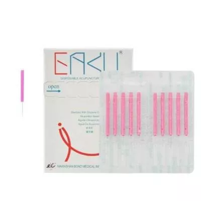 Krótkie igły do akupunktury EAKU z plastikowym uchwytem bez prowadnicy - 100 szt. (BRAK)