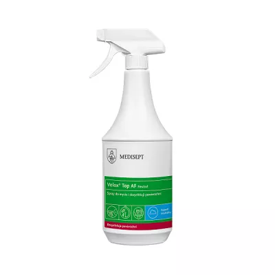 Velox Top AF Neutral Medisept, alkoholowy płyn do mycia i dezynfekcji powierzchni - butelka 1L