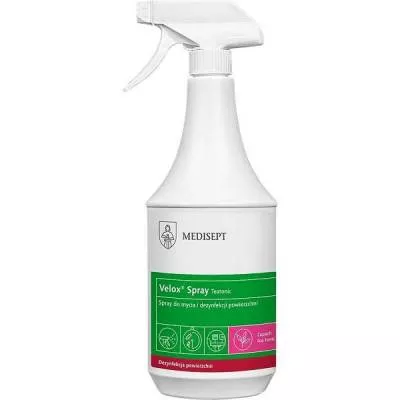 Velox Spray Tea Tonic Medisept, zapachowy płyn do mycia i dezynfekcji powierzchni - butelka 1L