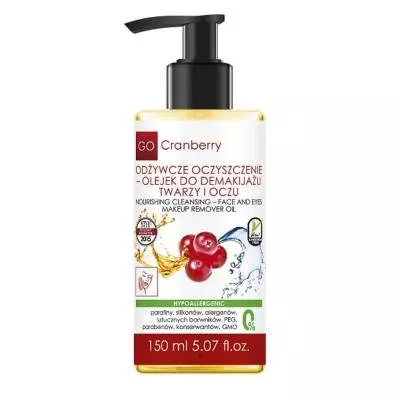 Olejek do demakijażu twarzy i oczu – GoCranberry – 150 ml