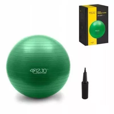 Piłka gimnastyczna 4FIZJO - 75cm ABS - Zielona - OUTLET