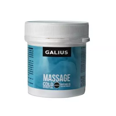 Olej stały do masażu i terapii powięziowej - GALIUS Cold Effect, chłodzący - 500 ml