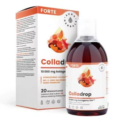Colladrop Forte Aura Herbals, kolagen morski 10000 mg, płyn 500 ml