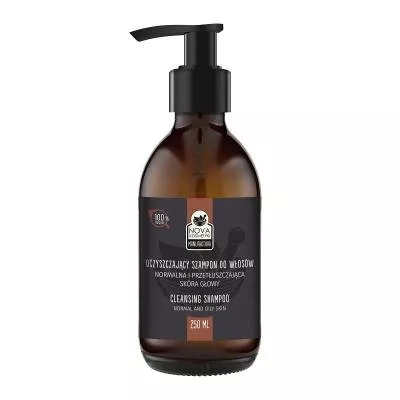Oczyszczający szampon do włosów - Manufaktura Nova Kosmetyki – 250 ml 