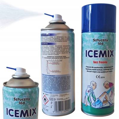 Sztuczny Lód Chłodzący w Sprayu ICEMIX - 400 ml