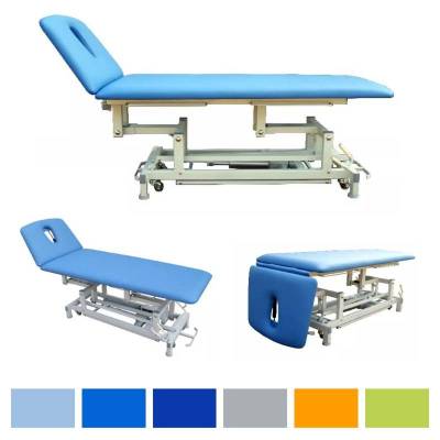 Elektryczny 2-sekcyjny stół rehabilitacyjny sterowany nogą z ramy centralnej - SUMER SRE-R Special Edition