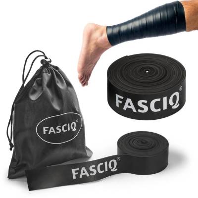 FASCIQ® Flossband 208 cm x 2.5 cm x 0.15 cm - Czarna (wąska)
