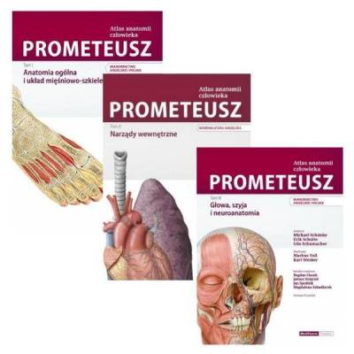 Pakiet: Atlas Anatomii Człowieka PROMETEUSZ - Tom 1-3 (ENG/PL)