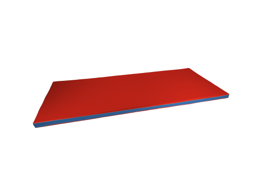 Materac rehabilitacyjny, jednoczęściowy - 195x85x5 cm - kolor czerwony