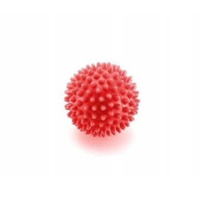 Piłka do masażu z kolcami 4FIZJO - 7 cm - czerwona