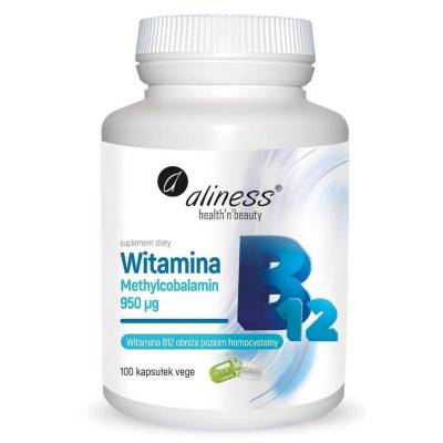 Witamina B12 Methcobalamin 950 µg Aliness - 100 kaps. VEGE