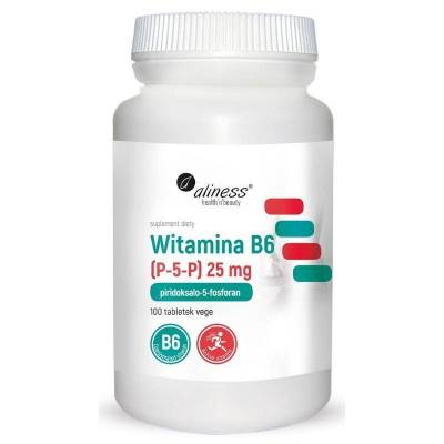 Witamina B6 25 mg Aliness - 100 kaps. VEGE