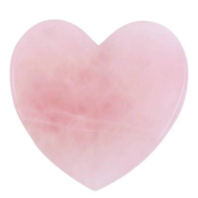 Serce - przyrząd do Gua Sha z różowego kwarcu