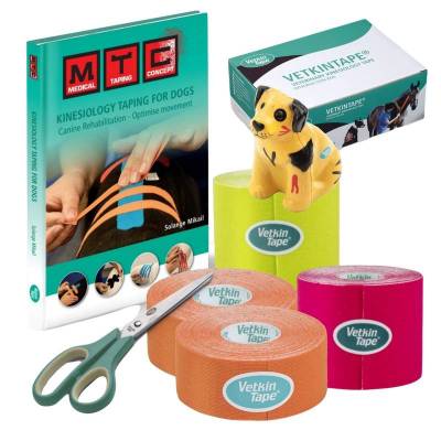 Zestaw taśm i akcesoriów do tapingu psów - VetkinTape Canine Introduction Box