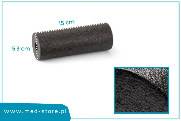 specyfikacja fasciq foam roller gładki 15 cm x 5 cm med store