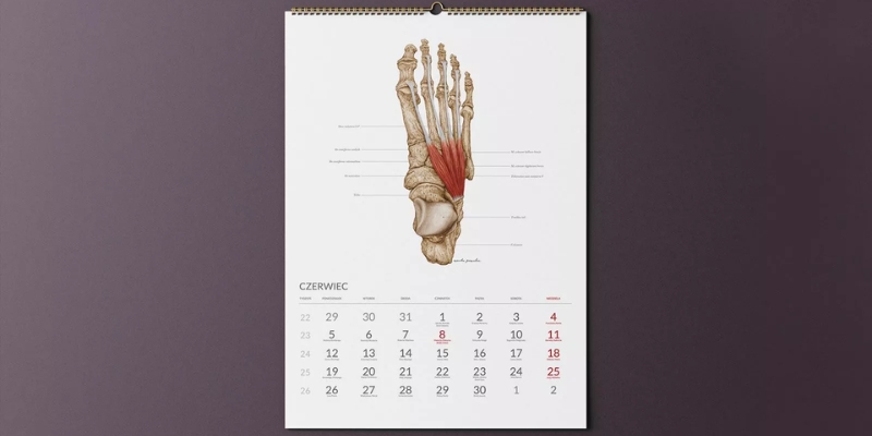 Kalendarz ścienny fizjoterapeutyczny - 2023